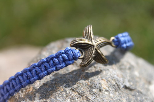 Mořská hvězdice.. Náramek macramé — foto 5