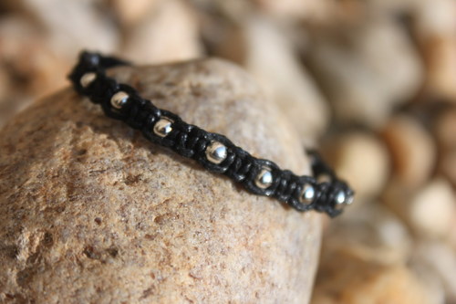 Náramek macramé/shamballa — foto 3