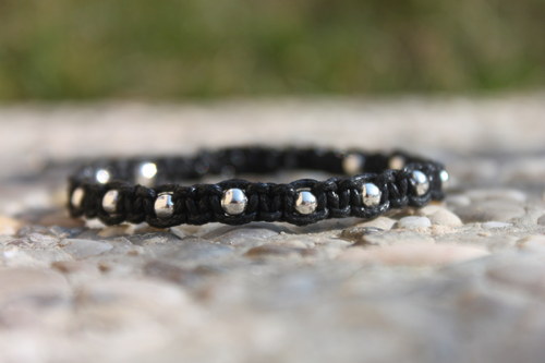 Náramek macramé/shamballa — foto 4