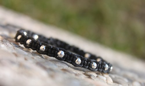 Náramek macramé/shamballa — foto 6