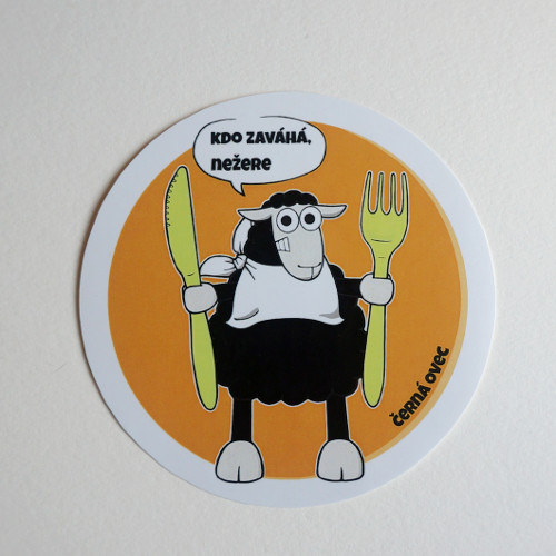 Samolepka na ledničku "Kdo zaváhá..." — foto 2