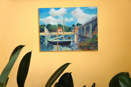 Obraz podle Bridge in Argenteuil - Claude Monet) — foto 3