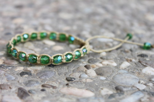Náramek macramé/shamballa.. — foto 6