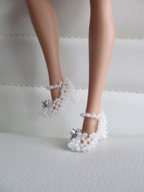 Botičky bílé pro Barbie — foto 2