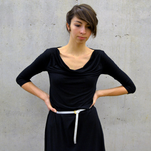 Šaty ASYMMETRIC- black — foto 4