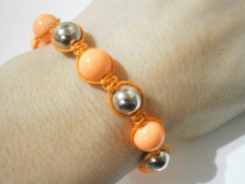 "Orange" náramek (macramé) — foto 5