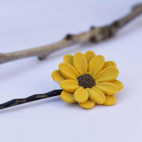 Rudbekie - sponka do vlasů — foto 6