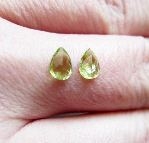 Olivín pár, 10 ct — foto 3