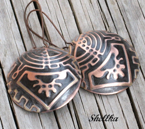 Náušnice ,,BLACK ORNAMENTS,, — foto 2