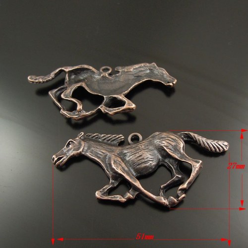 Kůň Mustang Přívěsek Komponenty - 1 ks — foto 2