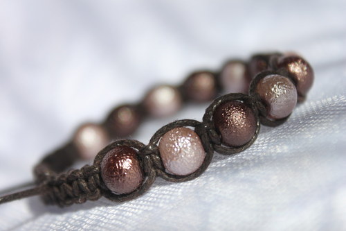 Náramek macramé/shamballa — foto 4