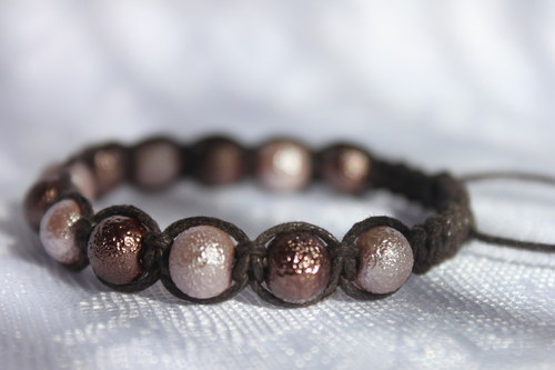 Náramek macramé/shamballa — foto 5