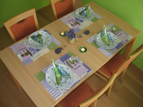 Hravé prostírání s kapsami - Provance — foto 3