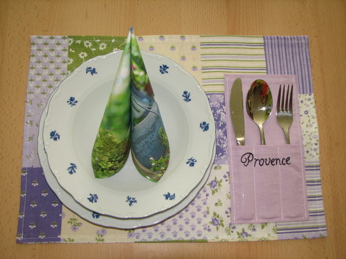 Hravé prostírání s kapsami - Provance — foto 4