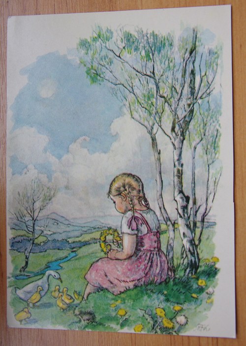 M.F.Kvěchová- děvčátko na louce — foto 2