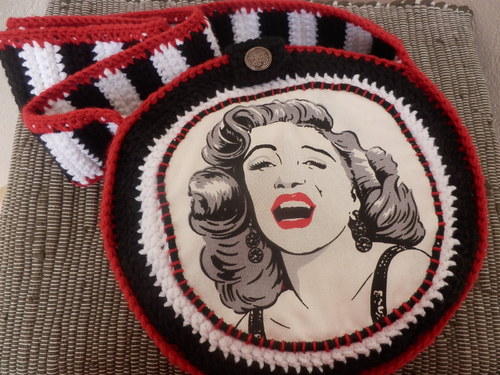 Háčkovaná taška Hollywood - Marilyn — foto 4