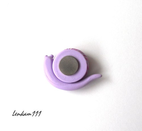 Šneček lila - magnet — foto 2