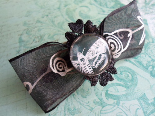 Gothic spona "Noční motýl" — foto 2