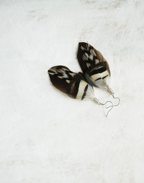 Peříčkové náušnice — foto 2