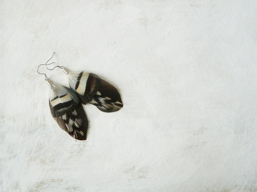 Peříčkové náušnice — foto 3
