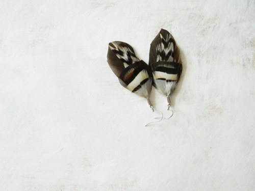 Peříčkové náušnice — foto 4