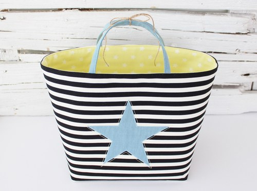 Košík "Strips & Star" yellow — foto 4