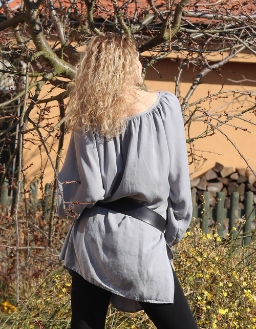 Velká šedá raglánová košile — foto 4