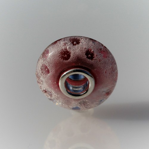 Bublinky - velký průvlek, sklo®+stříbro Ag925 — foto 2