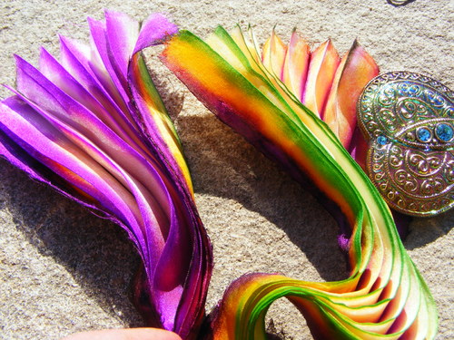 Hedvábí ala Shibori Ribbon 5 — foto 3