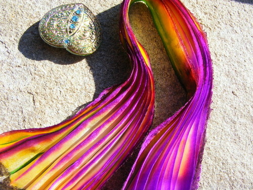 Hedvábí ala Shibori Ribbon 5 — foto 4