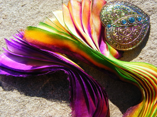 Hedvábí ala Shibori Ribbon 5 — foto 5