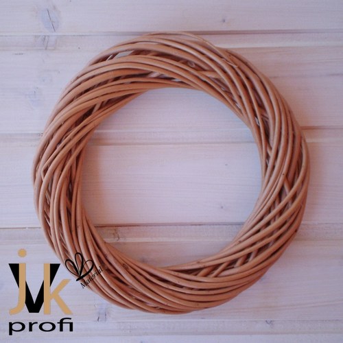 Proutěný věnec - hnědý 23 cm — foto 2