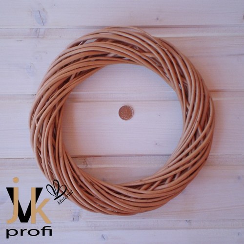 Proutěný věnec - hnědý 23 cm — foto 3