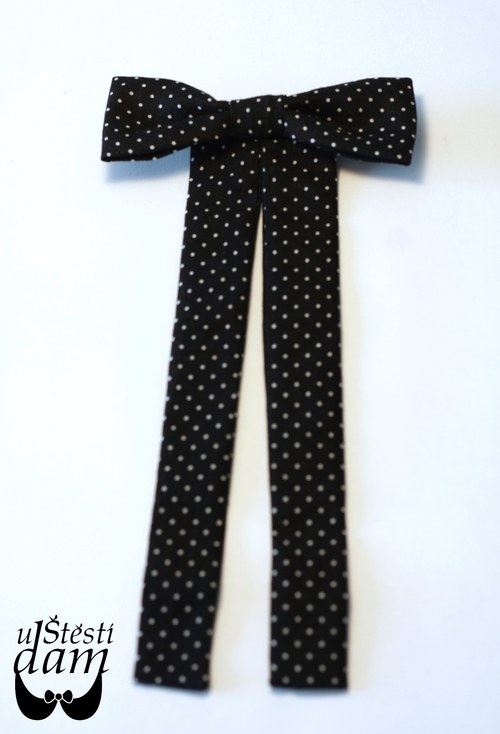 Krásná mašle Black and White Dots — foto 2