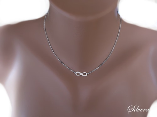 Stříbrné 925 Náhrdelník, ... INFINITY.... — foto 2