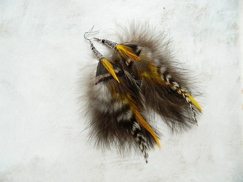 Velké peříčkové náušnice. — foto 3