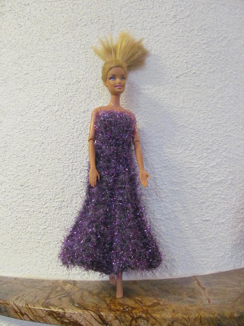 Fialové elegantní šaty — foto 4