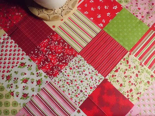 Ubrus Červený patchwork — foto 2