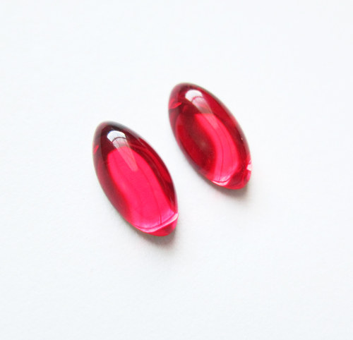 Kabošony skleněné, 10x5 mm — foto 2