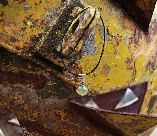Nerezový náhrdelník...." Green eye " — foto 6