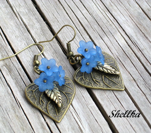 Náušnice ,,BLUE BELLS,, — foto 2