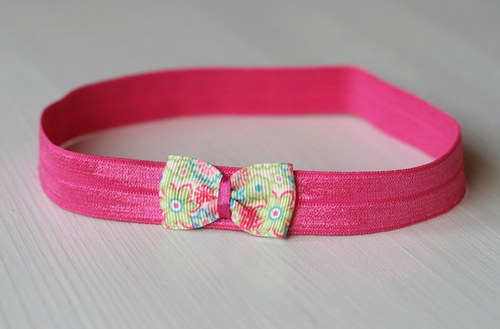 Čelenka pro newborn - kytičková mašlička — foto 2