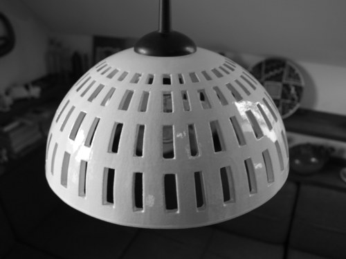 Lustr keramický - VERTIKAL - bílý — foto 3