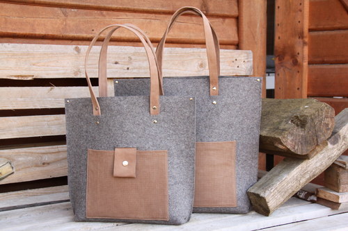 Šedá s kapsou z písku...velká — foto 2