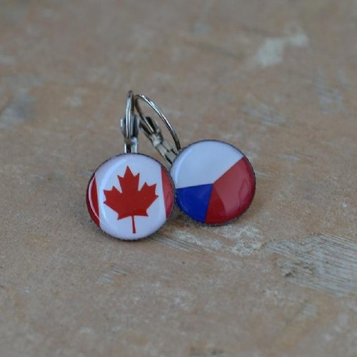 Canada.., závěsné naušničky 14mm — foto 3