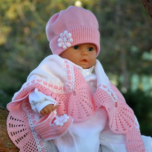 BABY dečka "bilo/růžová" — foto 4