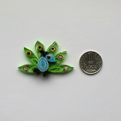 Páv (mini) dekorace — foto 2