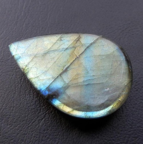 Labradorit - kabošon (29 x 20 x 9 mm) — foto 6