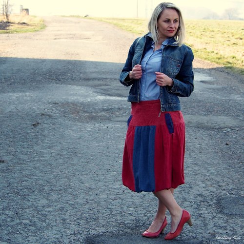 ...jahodová s nebeskou modří - sukně — foto 2