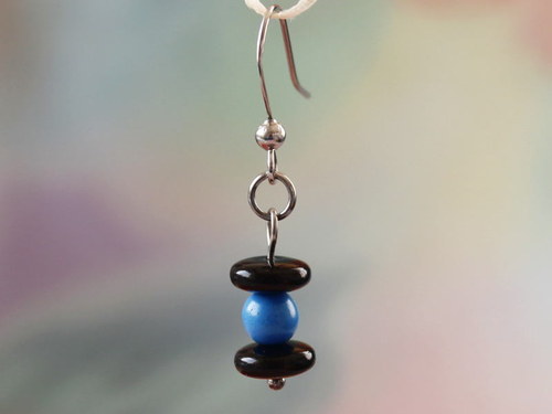 Náušnice - Black and... blue — foto 2